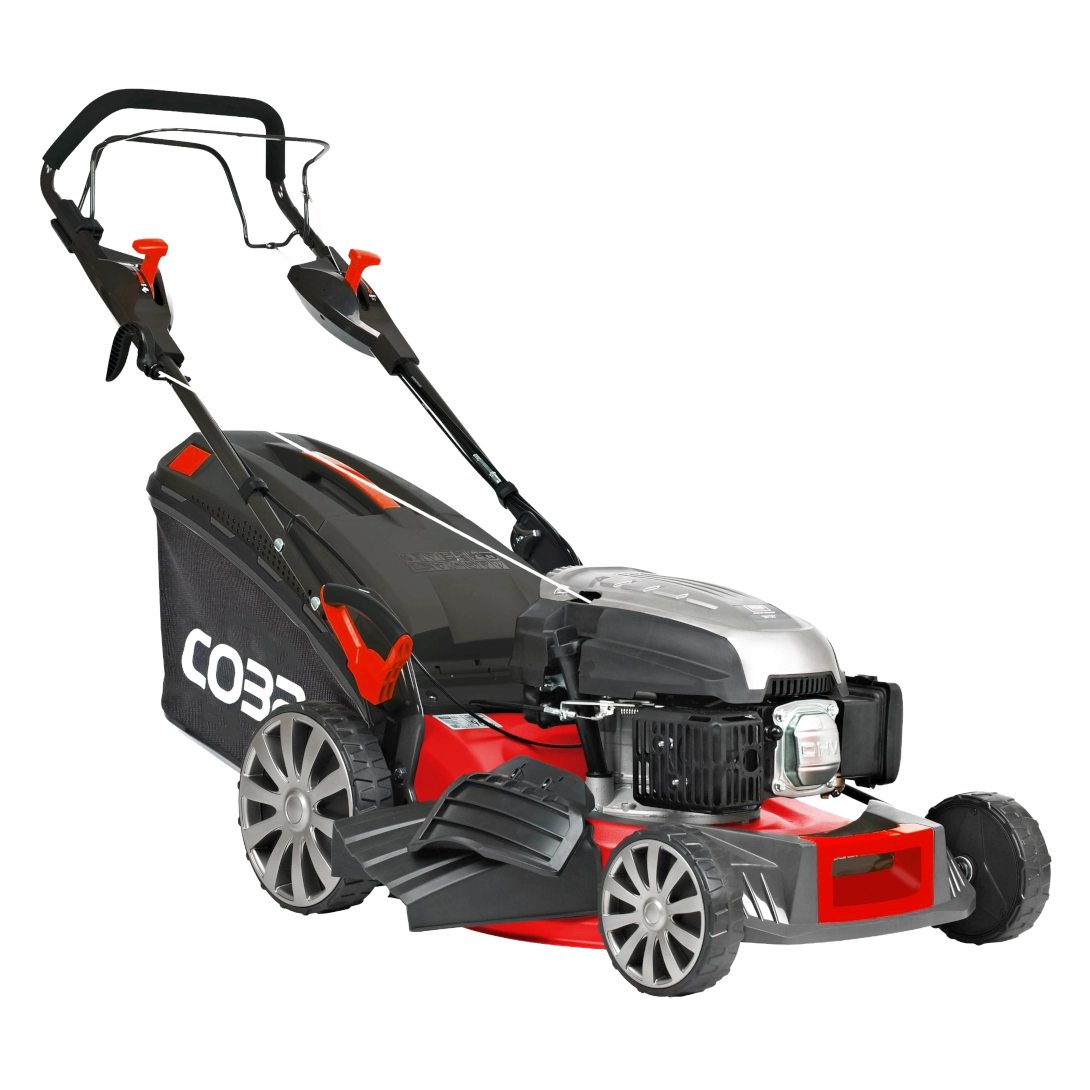 Order a The Cobra MX484SPCE makes cutting medium to large lawns effortless. Featuring a powerful 173cc engine, convenient electric push-button start, and a versatile 4-speed gearbox. This premium 48cm (19